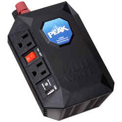 Peak 12 volts 3 Power Inverter 400 watts