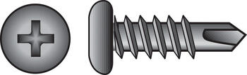 HILLMAN 10-16 x 5/8 in. L Phillips Pan Head Zinc-Plated Steel Sheet Metal Screws 100 per box