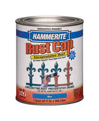 Hammerite Rust Cap Indoor and Outdoor Smooth Blue Alkyd-Based Metal Paint 1 qt