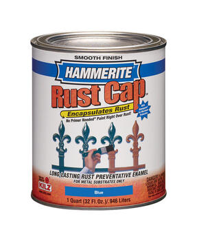 Hammerite Rust Cap Indoor and Outdoor Smooth Blue Alkyd-Based Metal Paint 1 qt