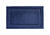 InterDesign 34 in. L x 34 in. W Blue Microfiber Polyester Bath Spa Rug