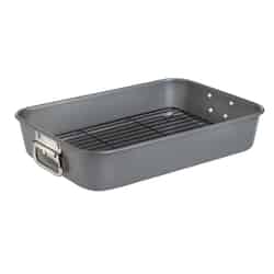 Wearever Commercial Aluminum Roaster with Rack 2.9 Gray