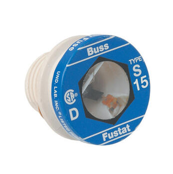 Bussmann 15 amps 125 volts Ceramic Dual Element Tamper Proof Plug 4 pk