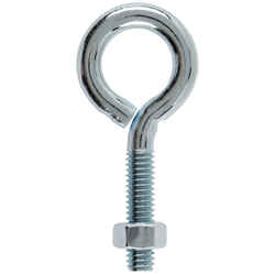 Hampton 5/16 in. x 2-3/4 in. L Zinc-Plated Steel Eyebolt Nut Included