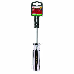 Ace 4 in. No. 2 Screwdriver Steel Square Recess 1 Black
