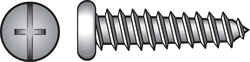 HILLMAN 8 x 1-1/2 in. L Phillips/Slotted Zinc-Plated Steel Sheet Metal Screws 100 per box Pan