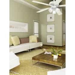 Westinghouse Vintage 22.03 5 Indoor 52 in. W Antique White Ceiling Fan