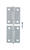 Ace 2.75 in. W x 2 in. L Chrome Steel Narrow Hinge 2 pk