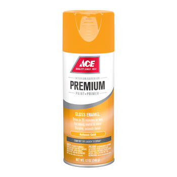 Ace Premium Gloss Autumn Gold Paint + Primer Spray Paint 12 oz