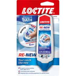 Loctite Re-New White Silicone Kitchen and Bath Caulk Sealant 3.3 oz