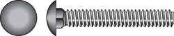 HILLMAN 1/4 Dia. x 3 in. L Hot Dipped Galvanized Steel Carriage Bolt 100 pk