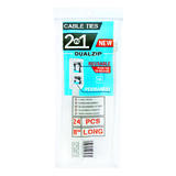 Micro Plastics DualZip 8 in. L Cable Tie 24 pk Natural