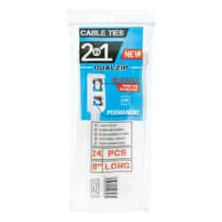 Micro Plastics DualZip 8 in. L Cable Tie 24 pk Natural