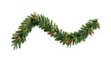 Celebrations Green Christmas Garland 6 ft. L Warm White Prelit