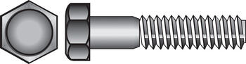 HILLMAN 1/4 in. Dia. x 1-1/2 in. L Zinc Plated Steel Hex Bolt 100 box