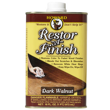 Howard Restor-A-Finish Semi-Transparent Dark Walnut Oil-Based Wood Restorer 1 pt