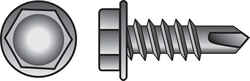 HILLMAN 10-16 x 2 in. L Phillips Hex Washer Head Zinc-Plated Steel 100 per box Sheet Metal Scr