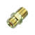 Tru-Flate Brass Ball-End Adapter 1/4 in. Male 1 1 pc