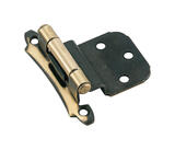 Amerock 2-1/8 in. W x 2-3/4 in. L Antique Brass Steel Self-Closing Hinge 2