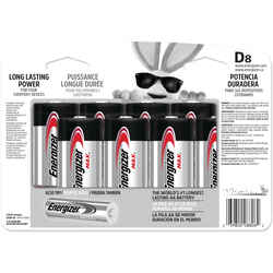 Energizer MAX D Alkaline Batteries 8 pk 1.5 volts Carded