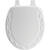 Mayfair Never Loosens Round White Molded Wood Toilet Seat