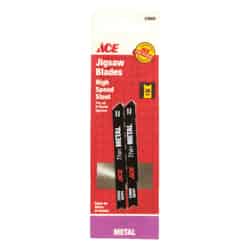 Ace Carbon Steel Jig Saw Blade 36 TPI 2 pk Universal 2-3/4 in.