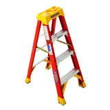 Werner 4 ft. H x 19.88 in. W Fiberglass Step Ladder 300 lb. Type IA