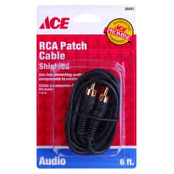 Ace 6 ft. L RCA Plug Cable RCA
