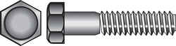 HILLMAN 3/8 in. Dia. x 3 in. L Zinc Plated Steel Hex Bolt 50 box