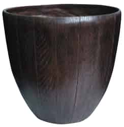 Southern Patio 14.53 in. H x 15 in. W Brown Resin Woodgrain Planter