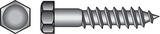 HILLMAN 1/2 in. x 2-1/2 in. L Hex Lag Screw 50 pk Steel