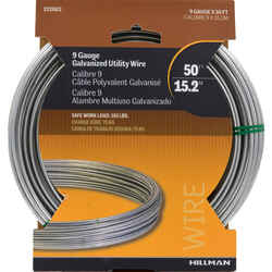 HILLMAN 50 ft. L Steel 9 Ga. Wire Galvanized