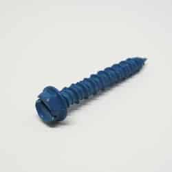 Ace 1/4 in. x 1-3/4 in. L Slotted Hex Washer Head Ceramic Steel Masonry Screws 1 lb. 65 pk