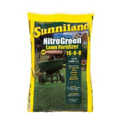 Sunniland Nitro Green Slow Release Nitrogen 16-0-8 Lawn Fertilizer 7600 square foot For All Grasses