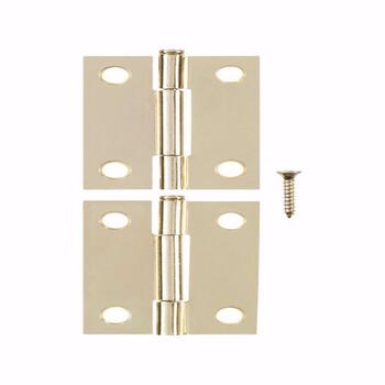 Ace 2.75 in. W X 2 in. L Bright Brass Brass Narrow Hinge 2 pk