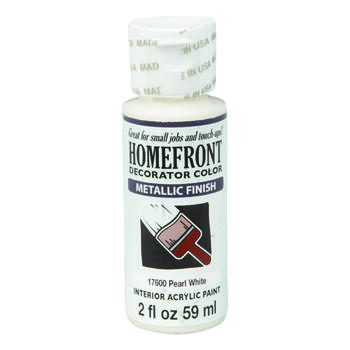 Homefront Metallic Pearl White Hobby Paint 2 oz