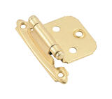 Amerock 1-13/16 in. W x 2-3/4 in. L Polished Brass Steel Self-Closing Hinge 2