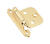 Amerock 1-13/16 in. W x 2-3/4 in. L Polished Brass Steel Self-Closing Hinge 2