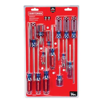 Craftsman 14 pc. Screwdriver Set Steel 16 in.