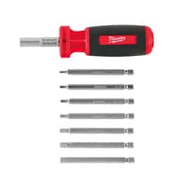 Milwaukee 10 pc. Hex 6.0 in. 10-in-1 Screwdriver Chrome-Plated Steel Assorted
