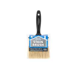 Wooster 4 in. W White China Bristle Oil-Based Stain Brush Flat