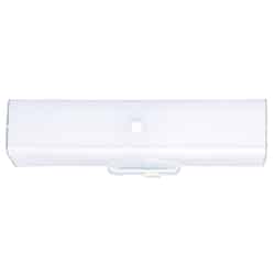 Westinghouse 2 White Bathroom Channel Fixture Wall Mount