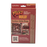 Quake Hold Nylon Furniture Strap Oak 1 in. W x 15 in. L Assorted Self Adhesive 1 each