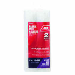 Ace Fabric 6 in. W X 1/2 in. S Mini Paint Roller Cover 2 pc