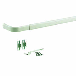 Kenney Enamel Curtain Rod 84 in. L White