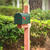 Gibraltar Mailboxes Elite Galvanized Steel Post Mounted Hartford Green 8-3/4 in. H x 20 in. L x