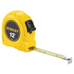 Stanley 1 in. W x 12 ft. L Tape Measure Yellow 1 pk