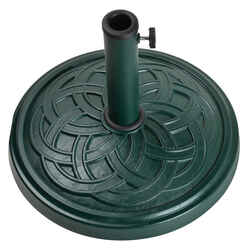 Bond Manufacturing Green 17.7 in. W x 17.7 L x 13.18 in. H Resin Stone Umbrella Base