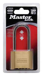 Master Lock 4-1/8 in. H X 2 in. W Steel Resettable Combination Padlock 1 pk