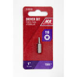 Ace Torx T8 x 1 in. L Insert Bit S2 Tool Steel 1 pc.